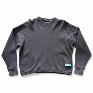 Handmade in Vancouver HMPL Brown Boxy Thermal Long Sleeve Sample Shirt Medium